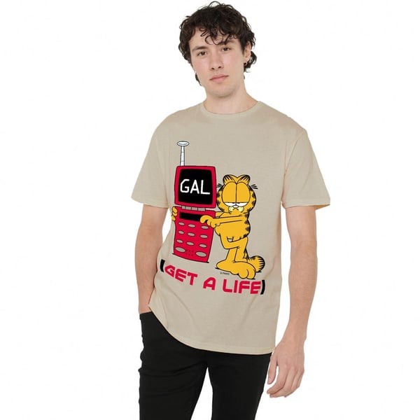 Garfield Mens Get A Life T-Shirt