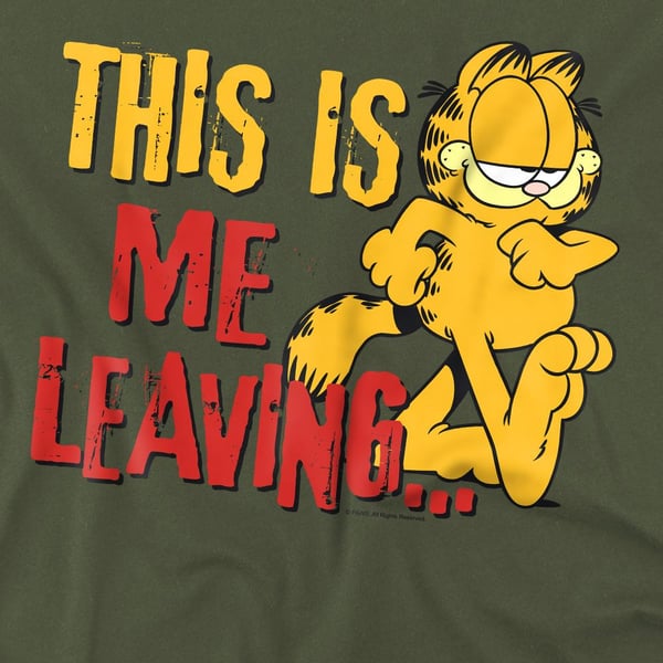 Garfield Herr T-shirt \"Leaving\"