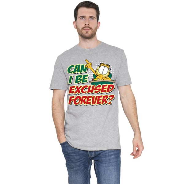 Garfield Mens Excused Forever T-Shirt