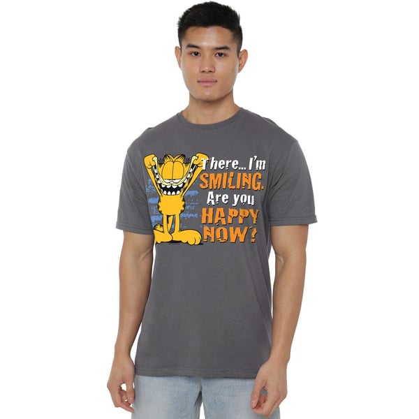 Garfield Mens Smiling T-Shirt