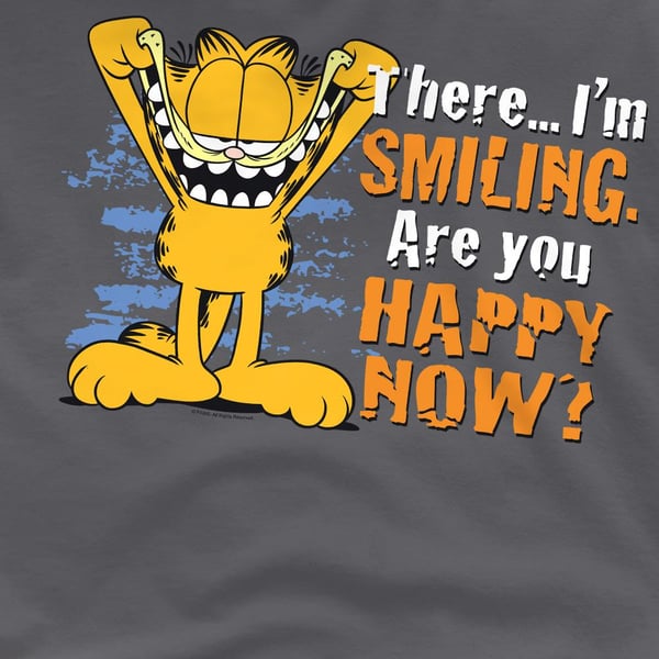 Garfield Mens Smiling T-Shirt