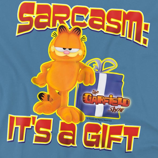 Garfield Miesten Sarkasmi T-paita