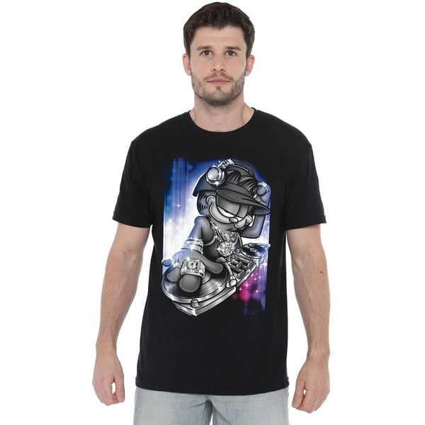 Garfield Mens DJ Lazy T-Shirt
