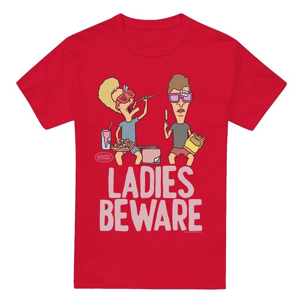 Beavis & Butthead Mens Ladies Beware T-Shirt
