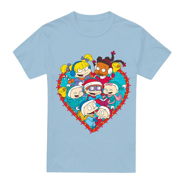 Rugrats Mens Tommy Chucky & Angelica Photograph Christmas T-Shirt