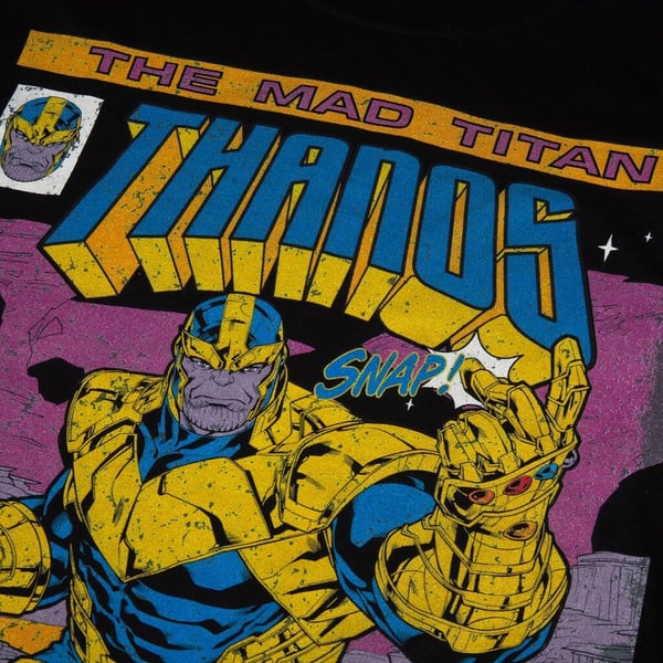 Marvel Mens Snap Thanos T-Shirt
