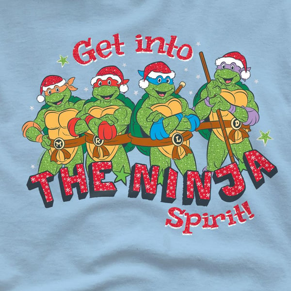 Teenage Mutant Ninja Turtles Mens The Ninja Christmas Spirit T-Shirt