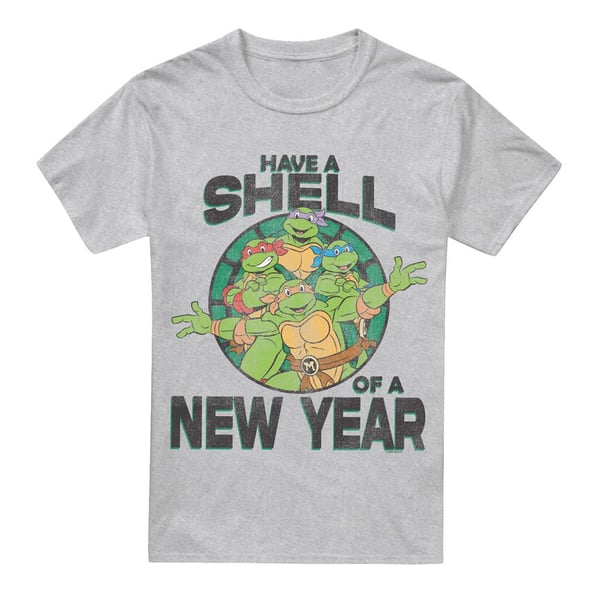Teini-ikäiset mutanttininjakilpikonnat miesten Shell Of A New Year T-paita