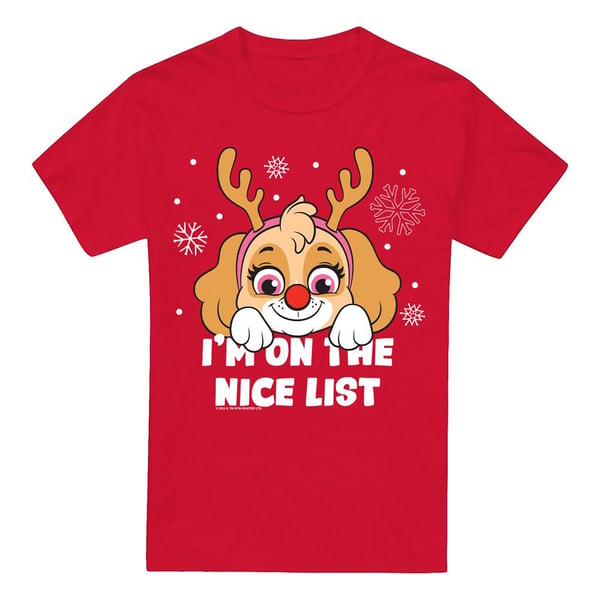 Paw Patrol Mens Nice Christmas Skye T-Shirt