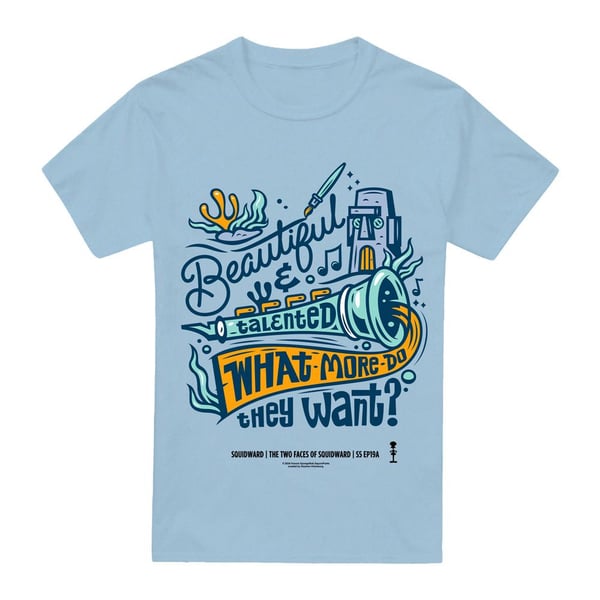 SpongeBob SquarePants Mens Squidward Clarinet T-Shirt SpongeBob SquarePants Mens Squidward Clarinet T-Shirt