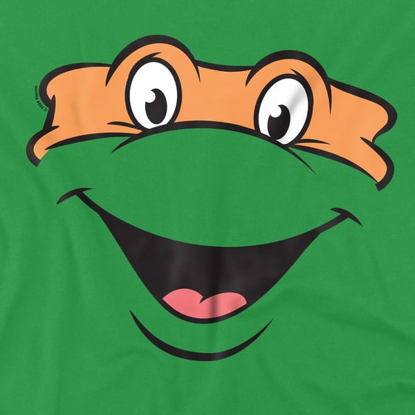 Teenage Mutant Ninja Turtles Mens Michelangelo Smile T-Shirt