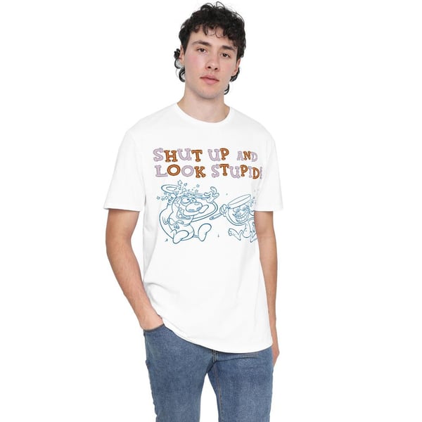 Ren & Stimpy Herr Tyst och se dum ut! T-shirt