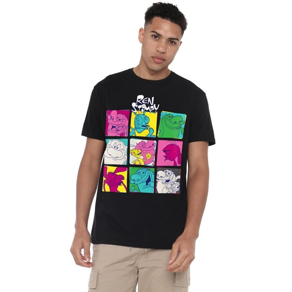 Ren & Stimpy miesten Warhol 2 T-paita