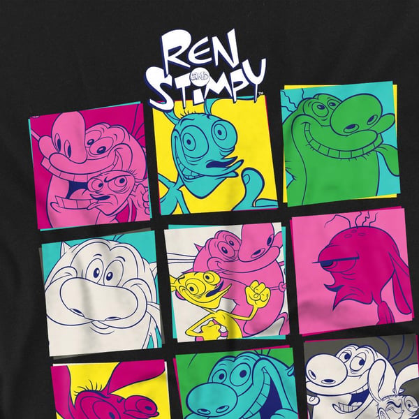 Ren & Stimpy miesten Warhol 2 T-paita