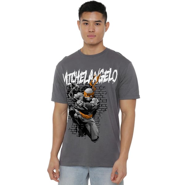 Teenage Mutant Ninja Turtles Mens Michelangelo T-Shirt