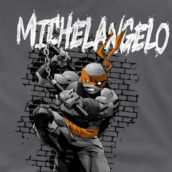 Teenage Mutant Ninja Turtles Mens Michelangelo T-Shirt
