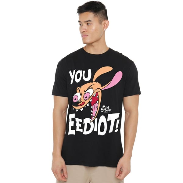 Ren & Stimpy Mens You Eediot! T-Shirt