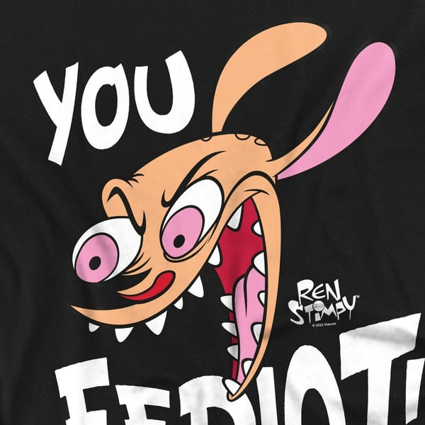 Ren & Stimpy Mens You Eediot! T-Shirt