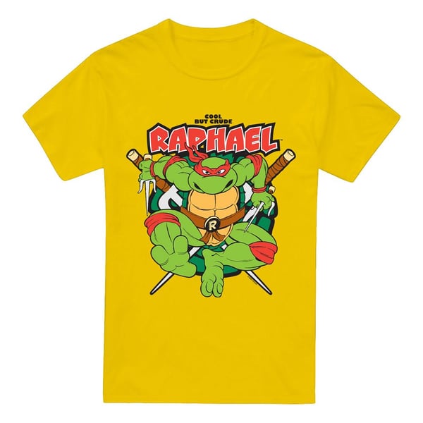 Teini-ikäiset mutanttininjakilpikonnat miesten Cool But Crude Raphael T-paita