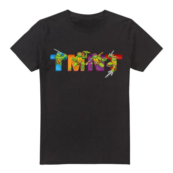 Teenage Mutant Ninja Turtles Mens Arcade Main Screen T-Shirt