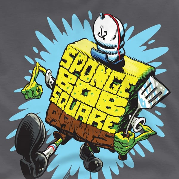 SpongeBob SquarePants Mens Letter T-Shirt