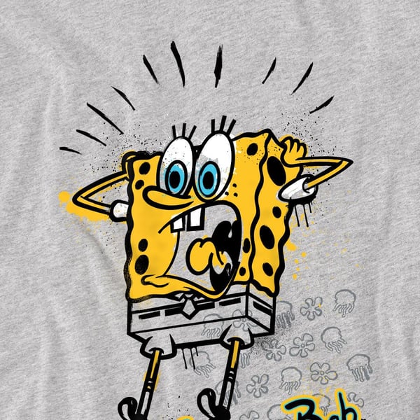 SpongeBob SquarePants Mens Shocking! T-Shirt