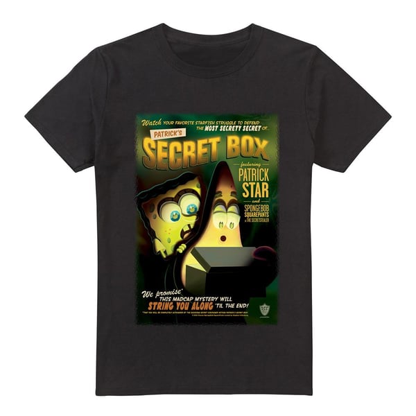 SpongeBob SquarePants Mens Patrick´s Secret Box T-Shirt SpongeBob SquarePants Mens Patrick´s Secret Box T-Shirt