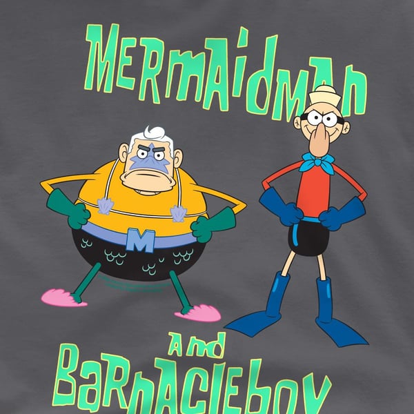 SpongeBob SquarePants Mens Mermaid Man & Barnacle Boy T-Shirt