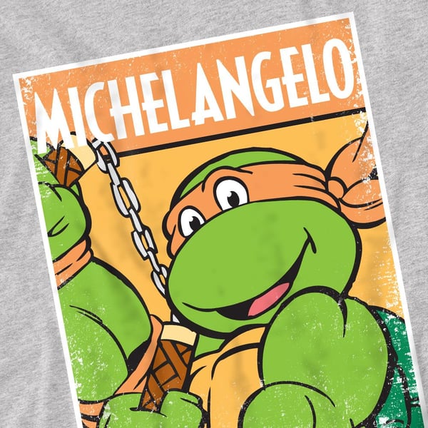 Teenage Mutant Ninja Turtles Mens Michelangelo T-Shirt