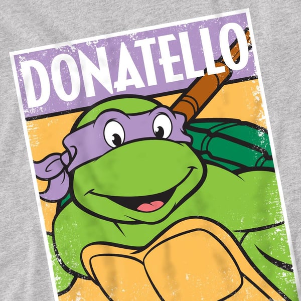 Teini-ikäiset mutanttininjakilpikonnat Miesten Donatello T-paita