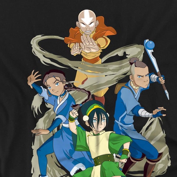 Avatar: The Last Airbender Mens Team Avatar Elements T-Shirt
