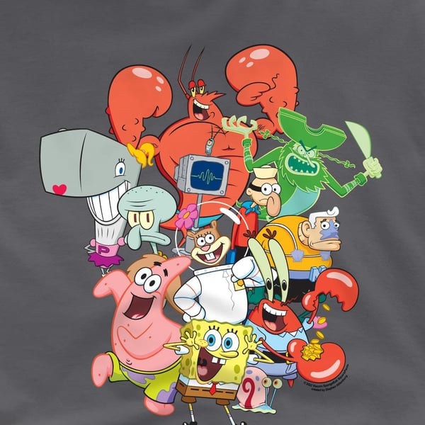 Svampbob Fyrkant Herr T-shirt Hela Gänget