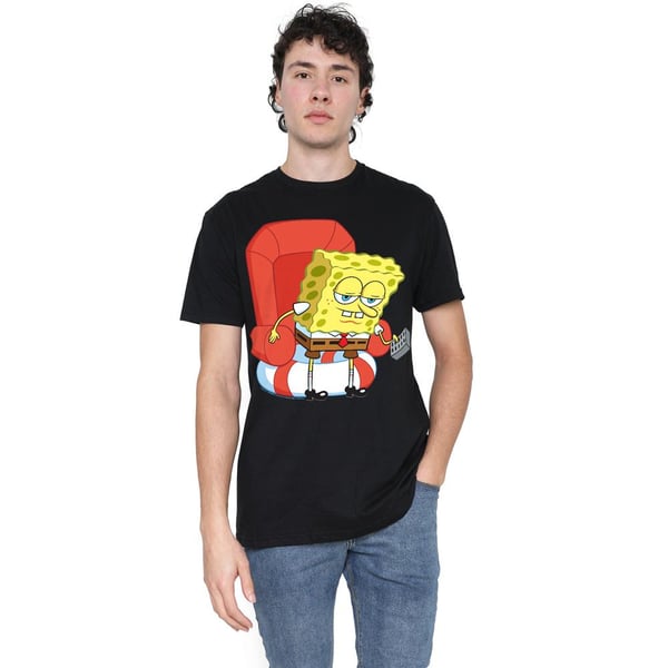 Svampbob Fyrkant Herr T-shirt med \"Head Out Meme\"