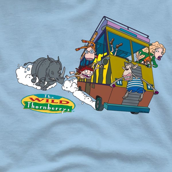 The Wild Thornberrys Mens Runaway Rhino T-Shirt
