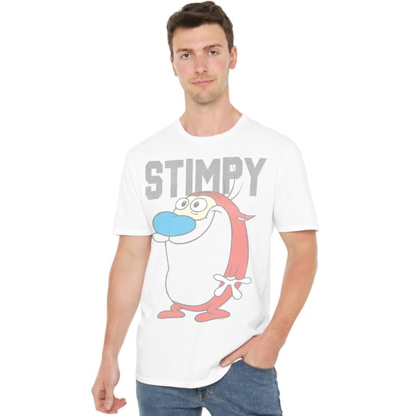 Ren & Stimpy Miesten College T-paita
