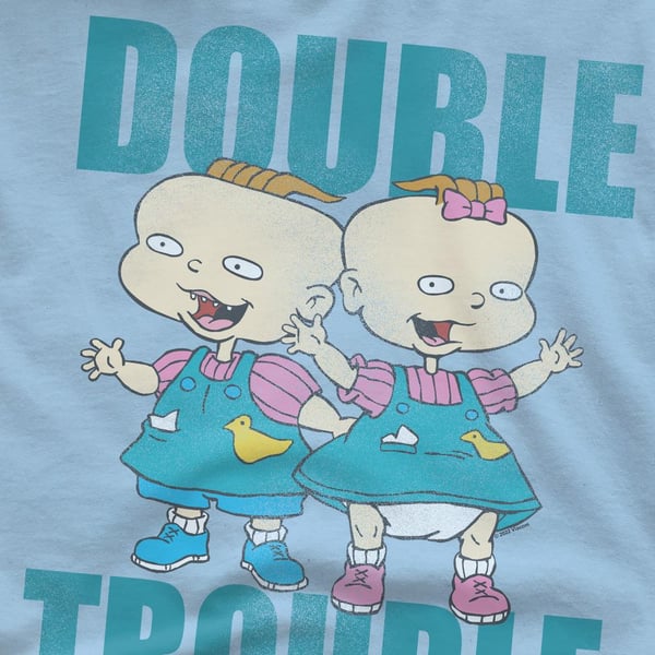 Rugrats Miesten Double Trouble T-paita
