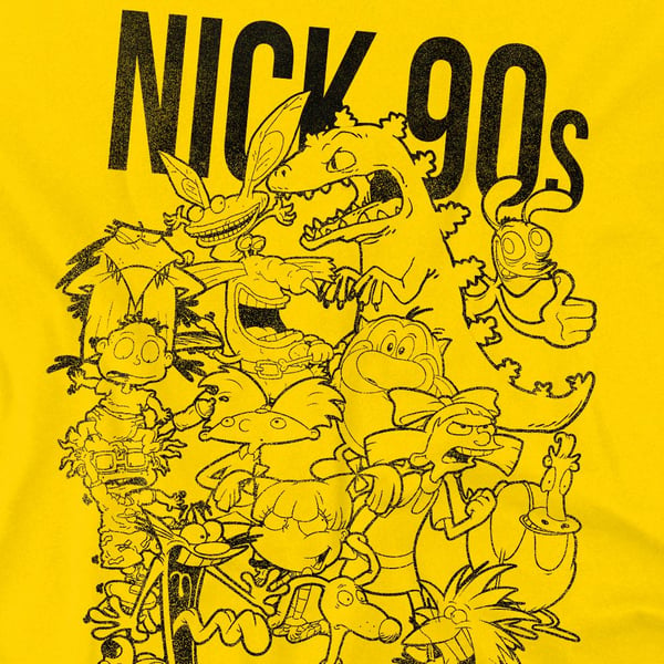 Nickelodeon Miesten Nick 90-luvun T-paita