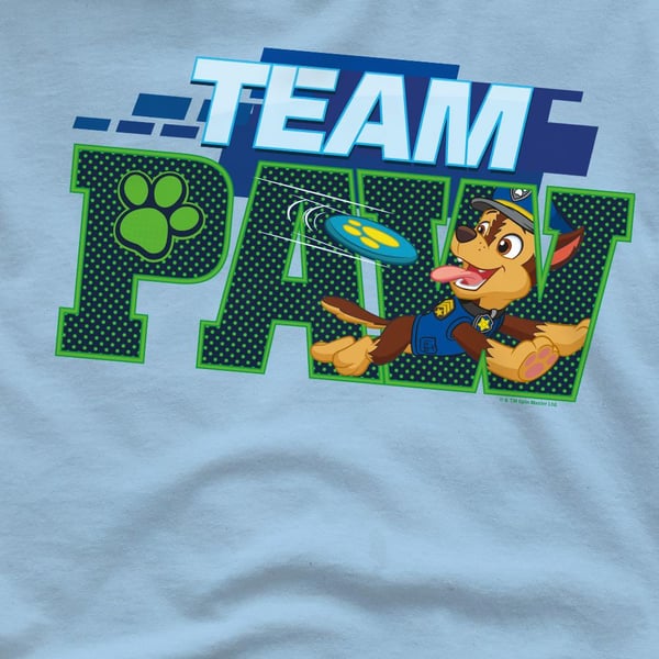Paw Patrol Mens Team Chase Paw T-Shirt