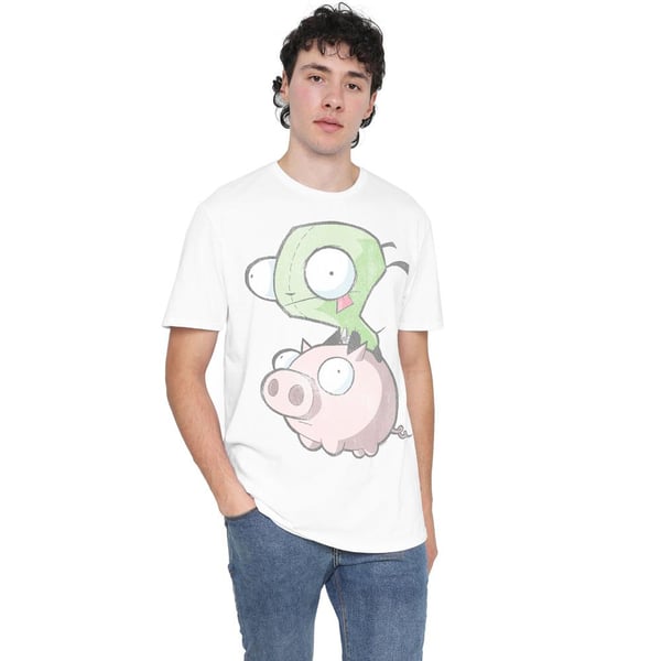 Invader Zim Miesten Gir & Sika T-paita