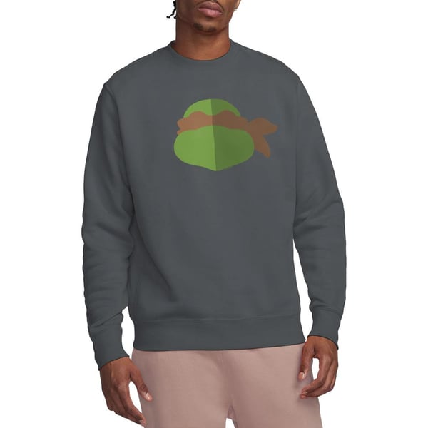 Teenage Mutant Ninja Turtles Unisex Adult Michelangelo Face Sweatshirt