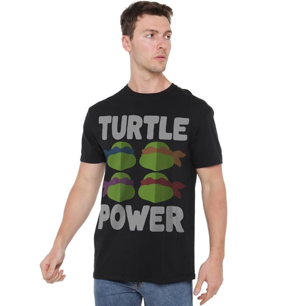 Teenage Mutant Ninja Turtles Mens Turtle Power Faces T-Shirt