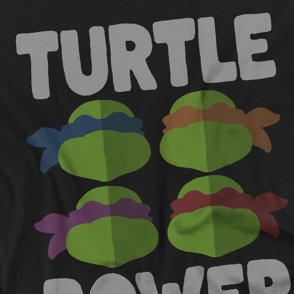 Teenage Mutant Ninja Turtles Mens Turtle Power Faces T-Shirt