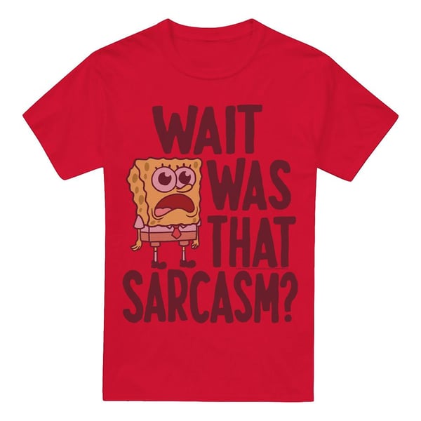 SpongeBob SquarePants T-shirt med sarkasme til mænd SpongeBob SquarePants T-shirt med sarkasme til mænd