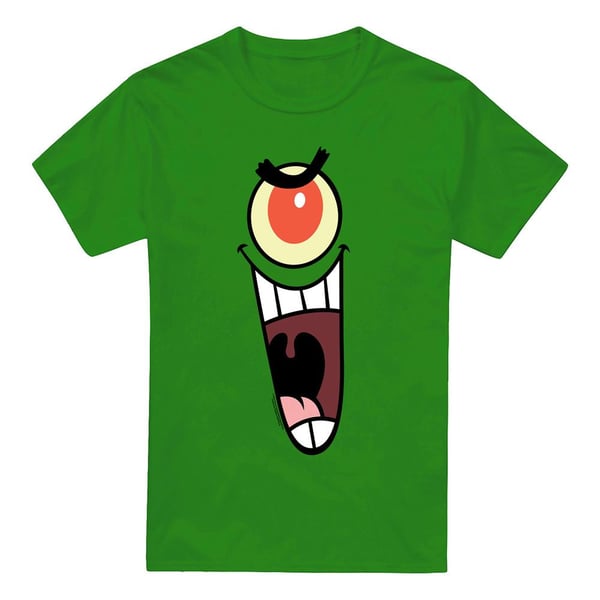 SpongeBob SquarePants Mens Plankton Face T-Shirt