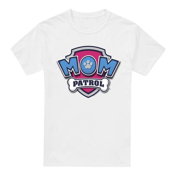 Paw Patrol Mens Mom Patrol Badge Mothers Day T-Shirt