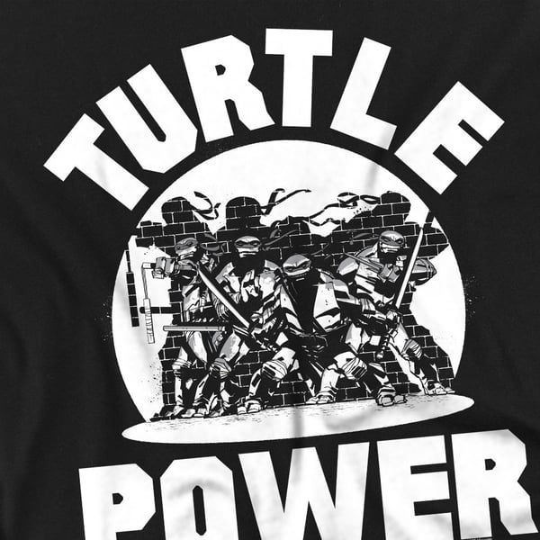 Teenage Mutant Ninja Turtles Mens Turtle Power T-Shirt