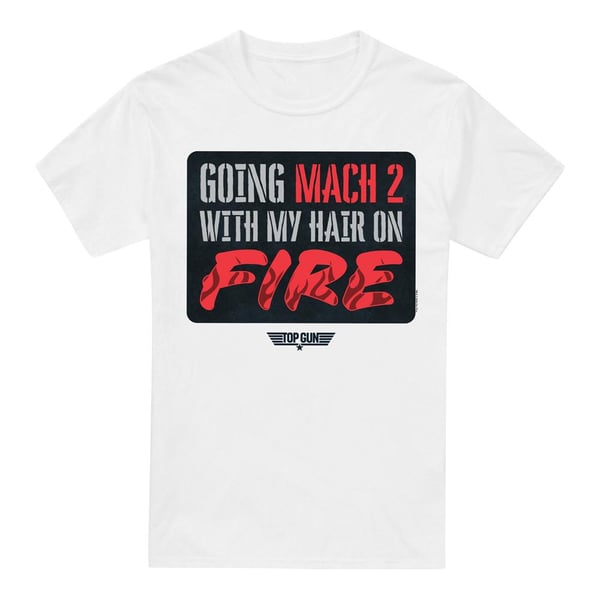 Top Gun Miesten Mach 2 Hair On Fire T-paita Top Gun Miesten Mach 2 Hair On Fire T-paita