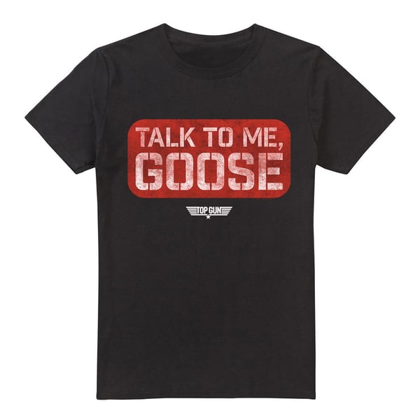 Top Gun Mens Talk To Me Goose Stamp T-Shirt
