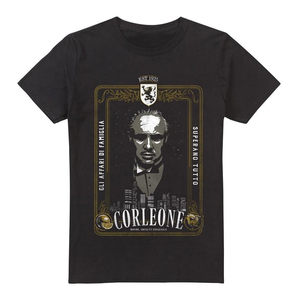 Kummisetä Miesten Don Vito Corleone Klassinen Juliste T-paita Kummisetä Miesten Don Vito Corleone Klassinen Juliste T-paita