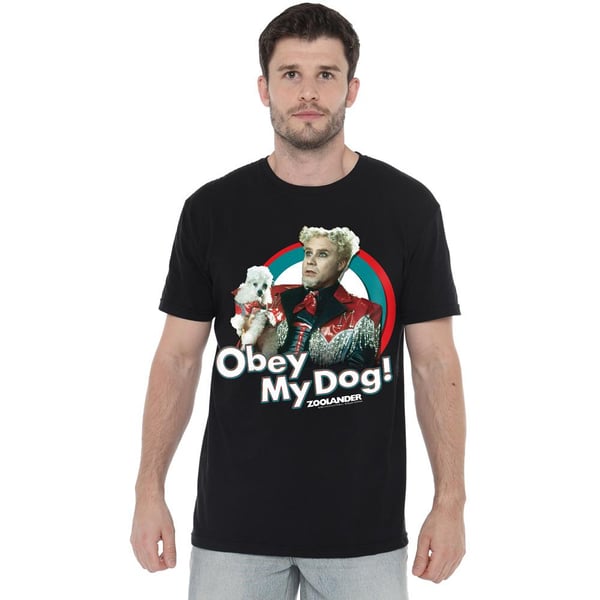 Zoolander Mens Obey My Dog T-Shirt